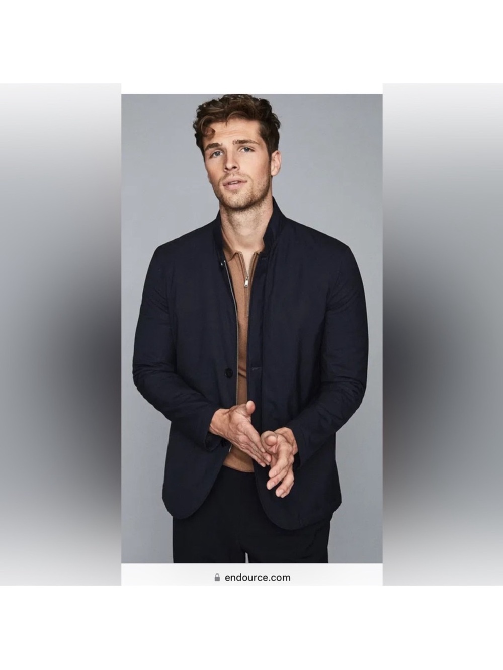 Reiss Navy Faulkner jacket